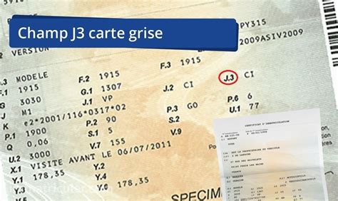 j2 j3 carta|Champ J3 d'une carte grise : à qui correspond.
